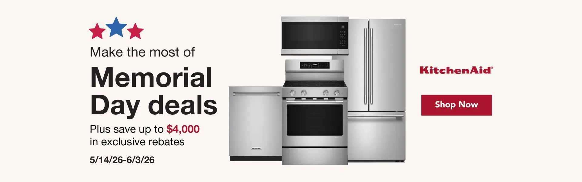 KITCHENAID MEMORIAL DAY